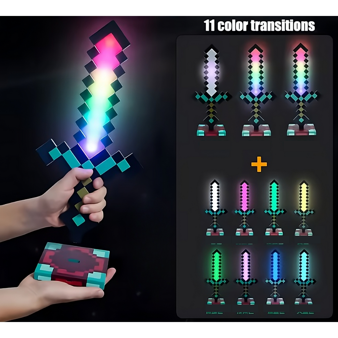 Espada Minecraft™ con Luces RGB
