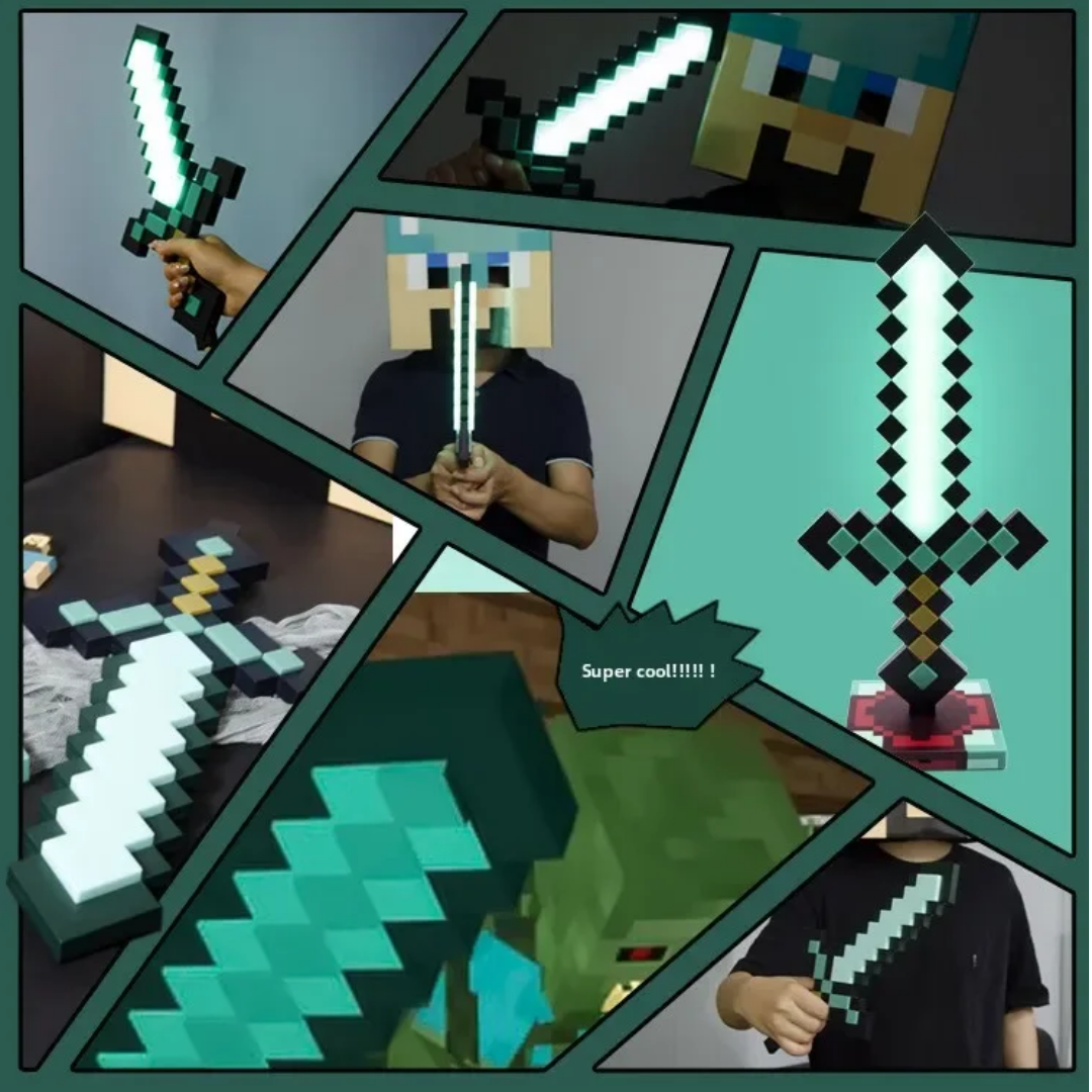 Espada Minecraft™ con Luces RGB
