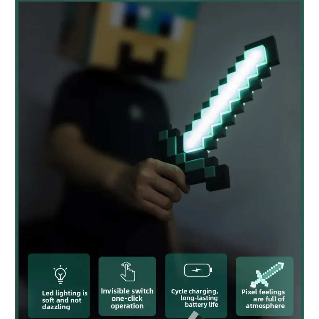 Espada Minecraft™ con Luces RGB